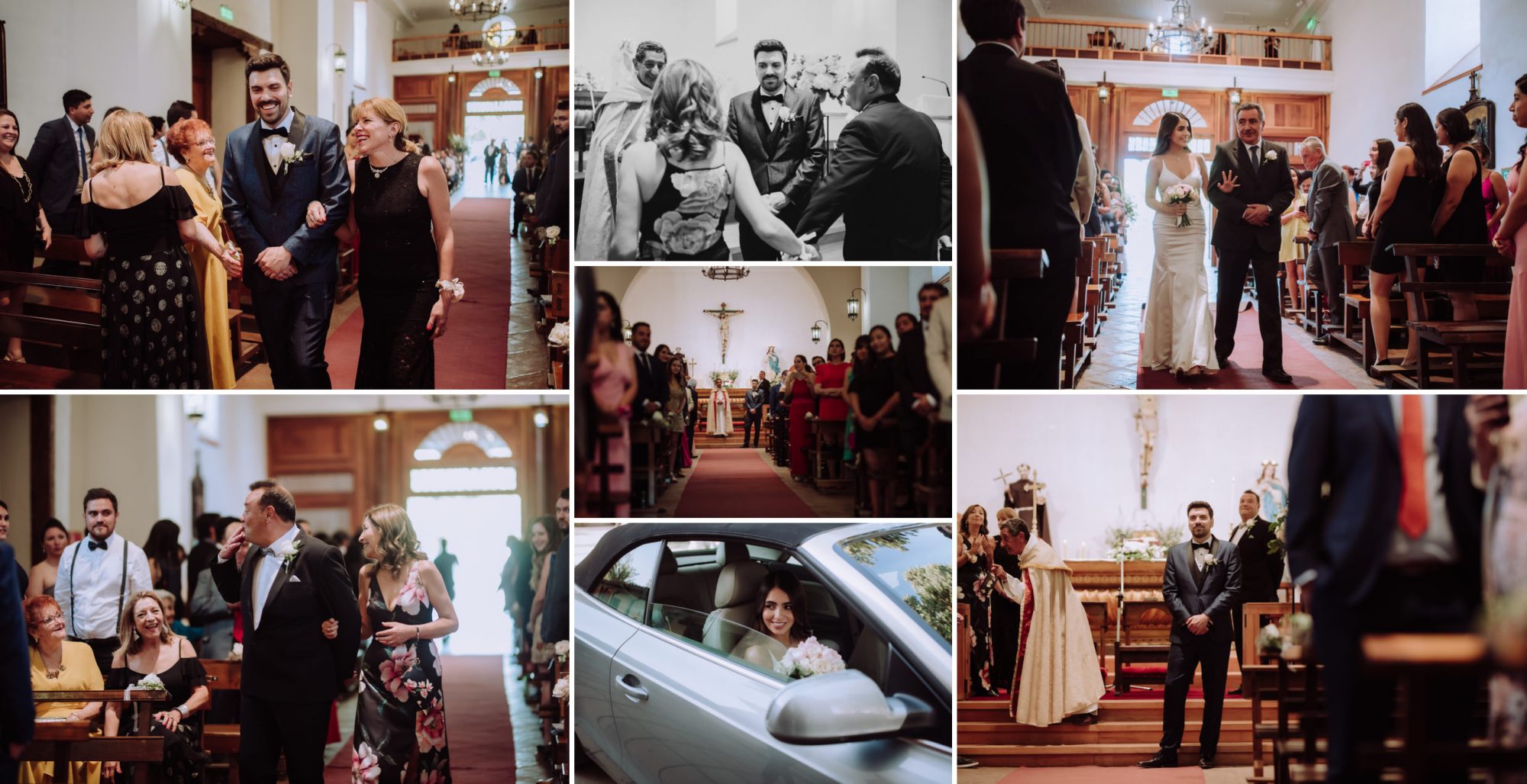 matrimonio en iglesia de talagante previa fiesta en altos del palco, el monte